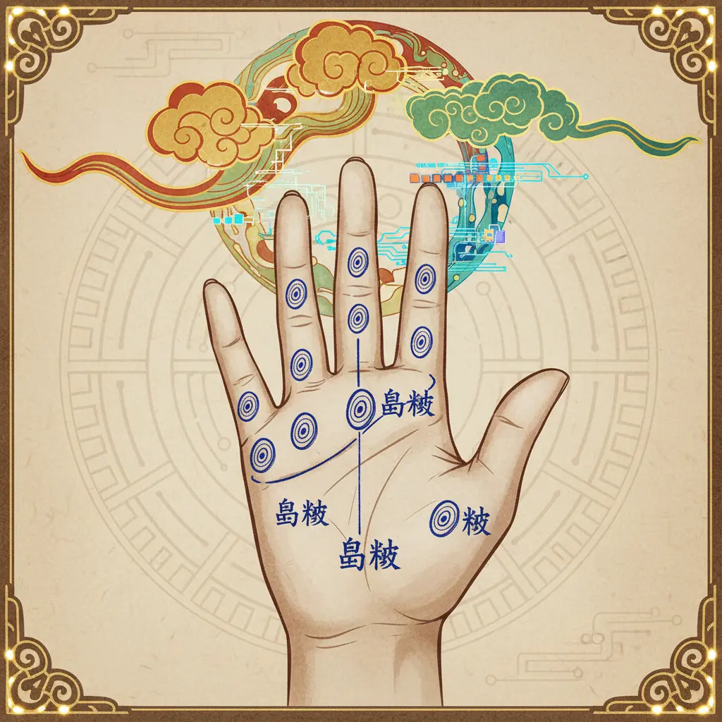 手相學 - 島紋