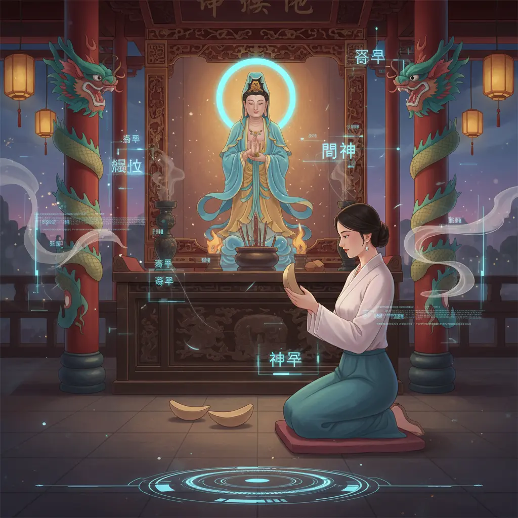 道教問神 - 擲筊