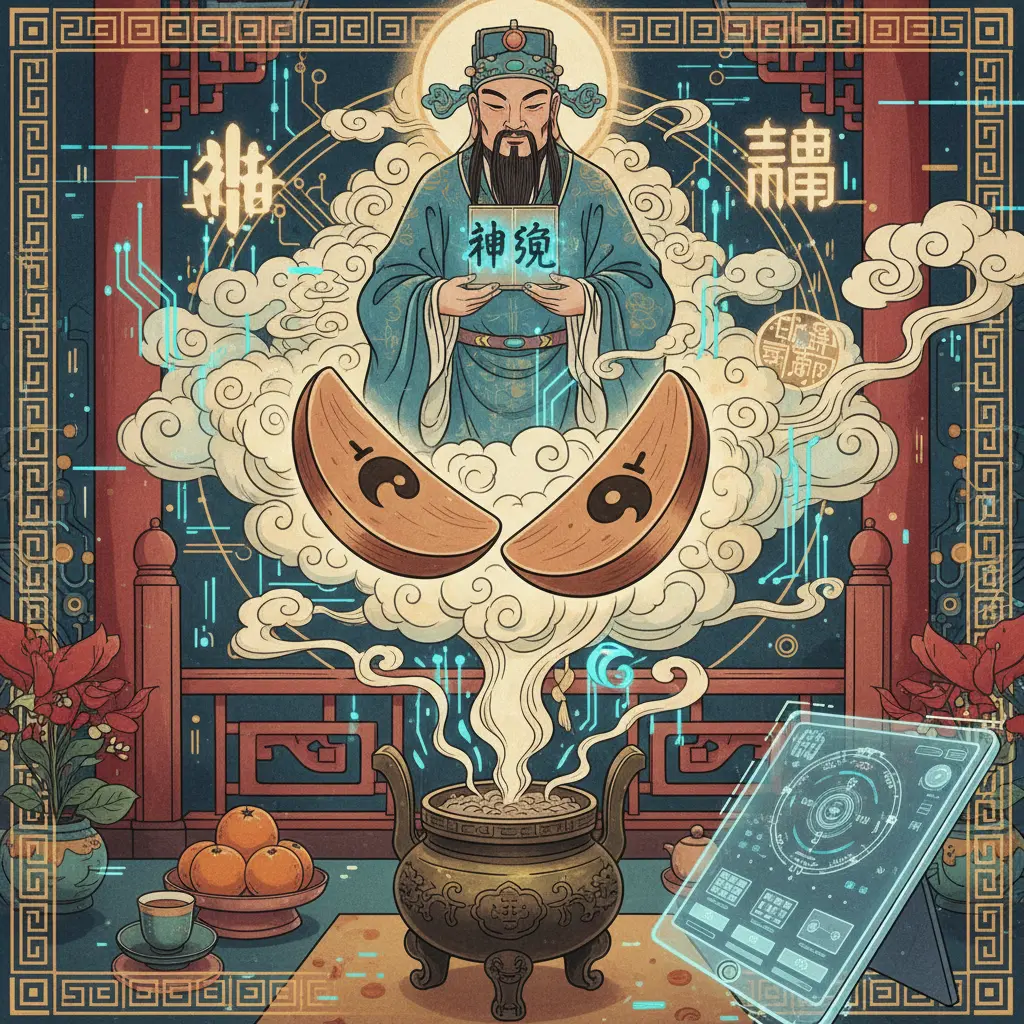 道教問神 - 筊杯